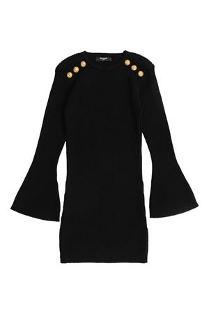 black wool dress BALMAIN PARIS KIDS | BX1D30Z3297930OR